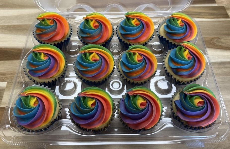 Gluten Free Rainbow Cupcakes